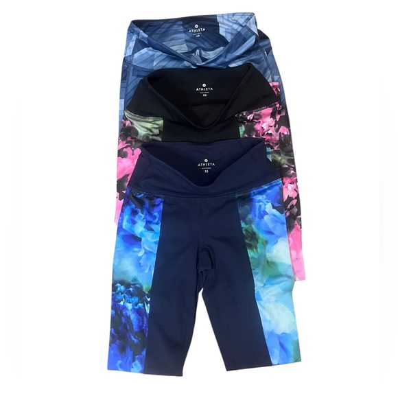 Athleta Pants - Set of 3 Athleta leggings w/Athleta tote bag